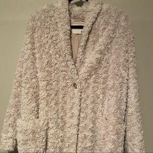 Wilfred free beige plush jacket size large